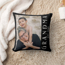 Cadeau photo moderne personnalisé pour grand-mère
