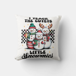 Coussin Cadeau pour Enseignant J'Enseigne aux Plus Migno