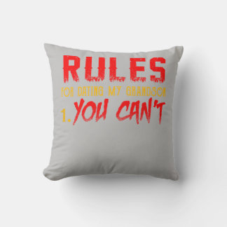 Coussin Cadeau Pour Grandson | Règle Pour Rencontrer Mon P