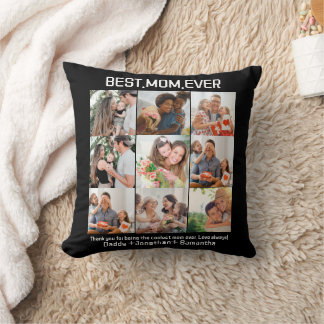 Coussin Cadeau Pour Meilleure Maman Toujours Famille Photo