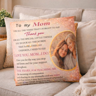 Coussin Cadeau sentimental pour maman