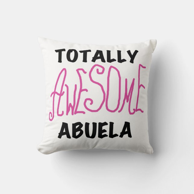 Coussin Cadeaux Abuela rose Totalement géniaux (Recto)