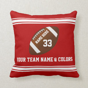 Coussin Cadeaux Cadeaux De Nuit Pour Le Football, Vos Text