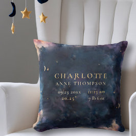 Coussin Cadeaux célestes Statistiques de naissance Garde N