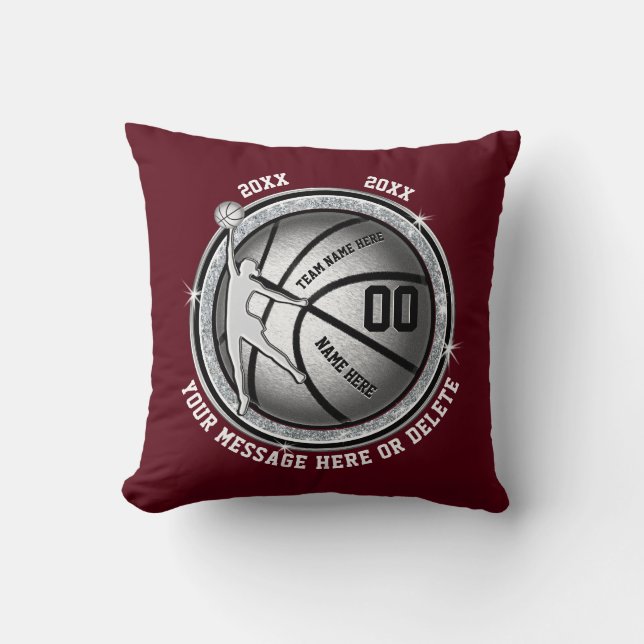 Coussin Cadeaux de basket-ball personnalisés en Bourgogne  (Recto)