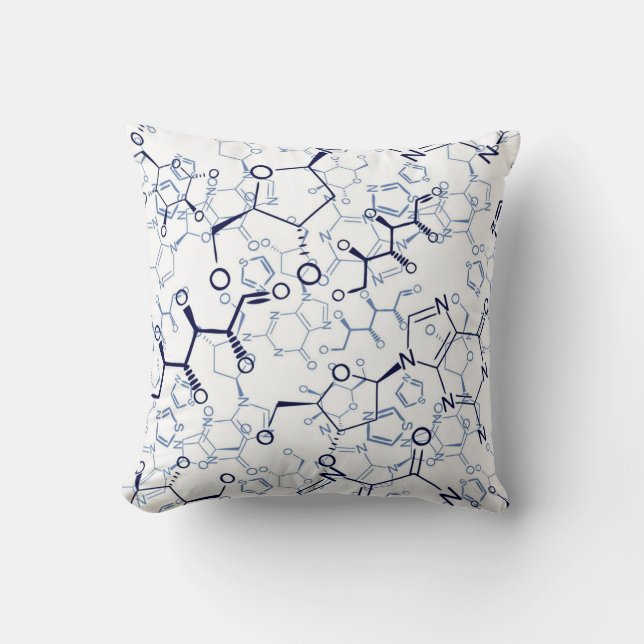 Coussin Cadeaux de chimie de formule chimique (Recto)