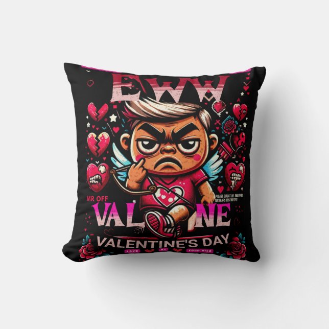 Coussin Cadeaux de la Saint Valentin Eww (Recto)