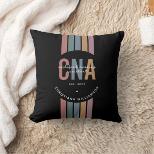 Coussin Cadeaux de l'adjoint infirmier certifié rétro de l