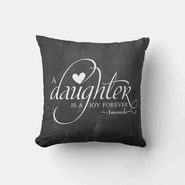 Coussin Cadeaux doux personnalisés pour la fille (Recto)