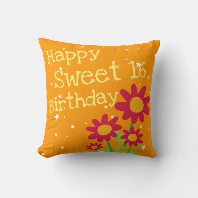 Coussin Cadeaux du 16e anniversaire (Recto)