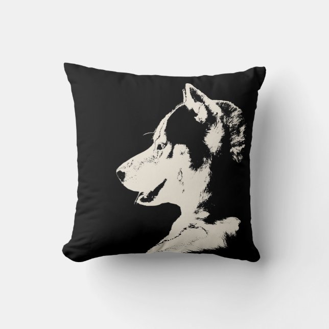 Coussin Cadeaux enroués de Malamute de chien de traîneau (Recto)
