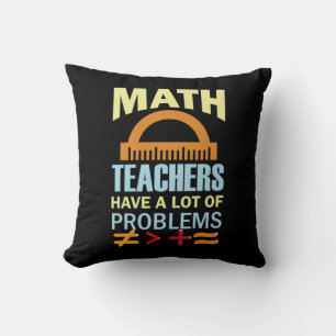 Coussin Cadeaux Enseignants en mathématiques Les enseignan