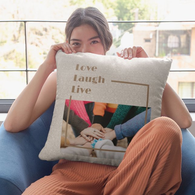 Coussin Cadeaux inspirés photo personnalisés pour les femm (Custom Photo Inspirational Gifts for Women)