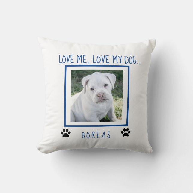 Coussin Cadeaux personnalisés de chien pour de nouveaux (Recto)