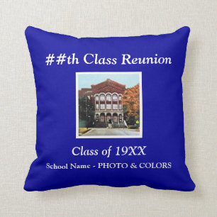 Coussin Cadeaux personnalisés de la Réunion de classe,