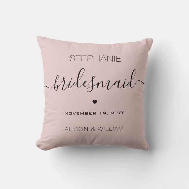 Coussin Cadeaux personnalisés minimalistes (Recto)