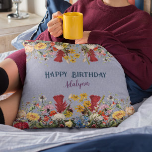 Coussin Cadeaux personnalisés pour 21 ans Femme Pastel Blu