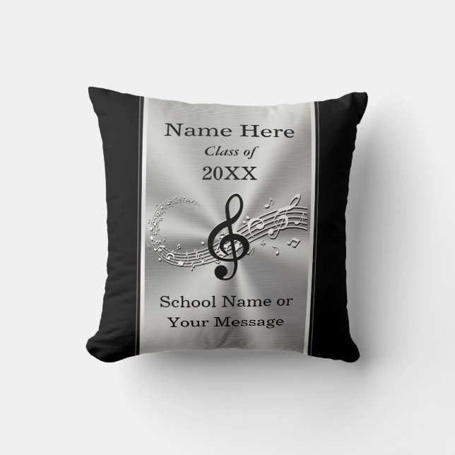 Coussin Cadeaux personnalisés pour les étudiants en musiqu (Recto)