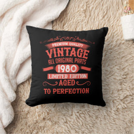 Coussin Cadeaux personnalisés vintages 45e anniversaire ro