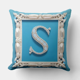 Coussin Cadre décoratif élégant lettre S