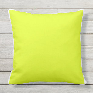 Coussin Cadre jaune/blanc lumineux simple solide fait sur