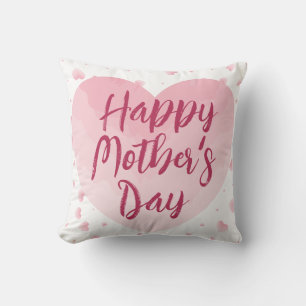 Coussin Cadre photo Bonne Fête des Mères Aquarelle