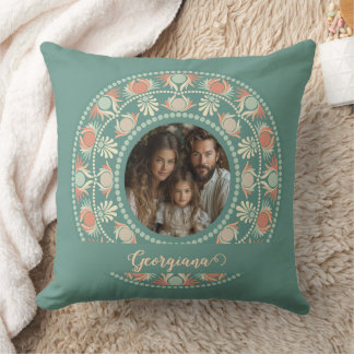 Coussin Cadres photo personnalisées Retro Sage & Sand Mand