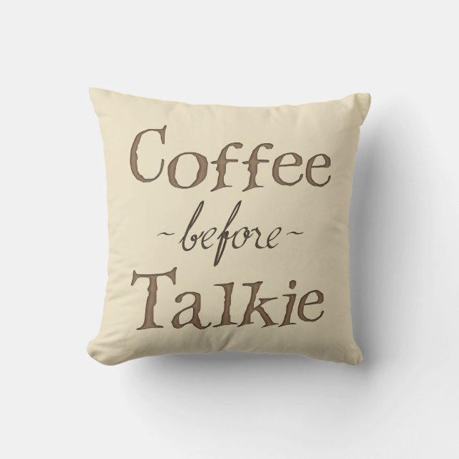Coussin Café avant Talkie (Recto)