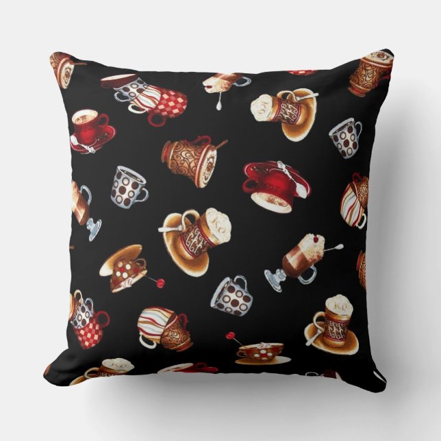 Coussin Café cosy Latte (Recto)