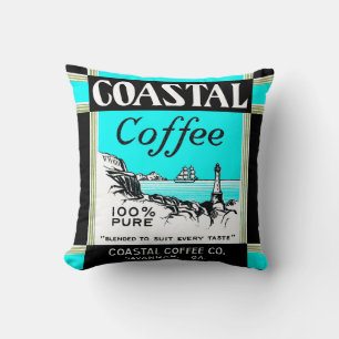 Coussin Café côtier