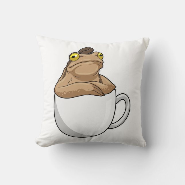Coussin Café Frog (Recto)