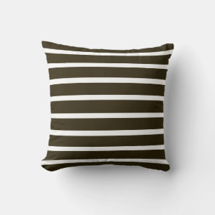 Coussin Café Mocha Neutral Stripes