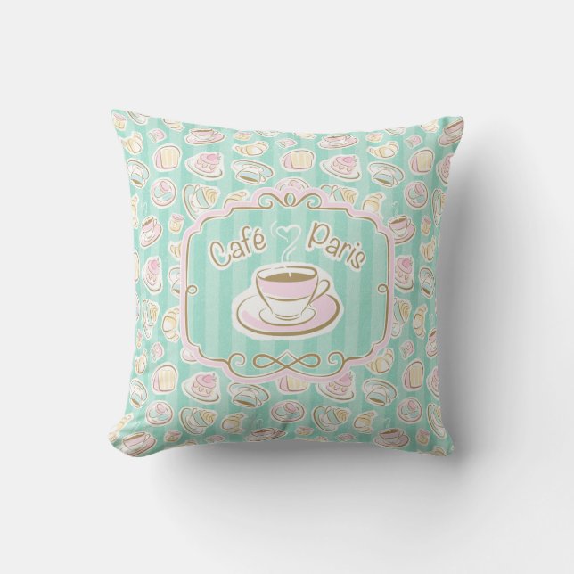 Coussin Café Paris (Recto)