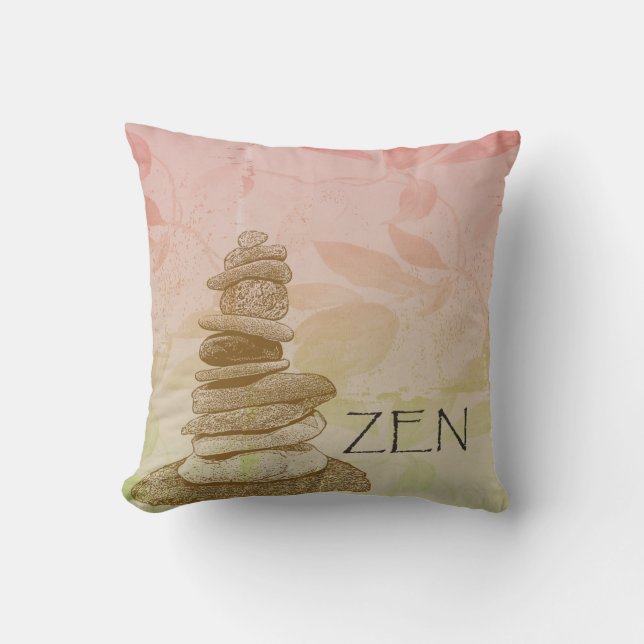 Coussin Cairn de zen (Recto)