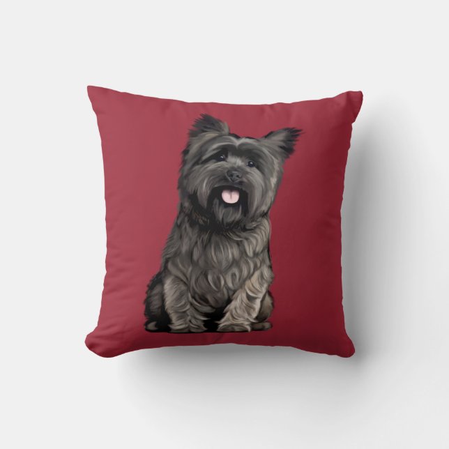 Coussin Cairn Terrier (Recto)