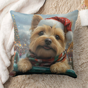 Coussin Cairn Terrier Dog Roller Dessous de verre Noël