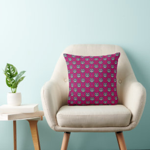 Coussin Calavera Cat Art Motif