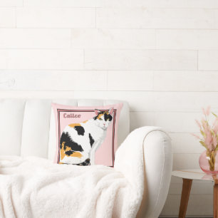 Coussin Calico Cat Personnalisé