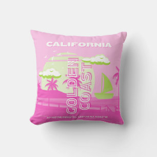 Coussin Californie, Los Angeles, Art de voyage, Préparatoi