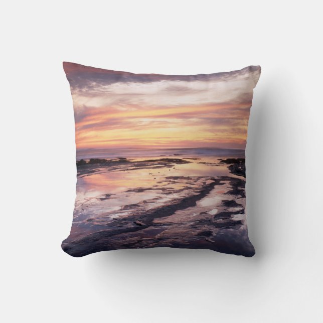 Coussin Californie, San Diego, Sunset Cliffs, Sunset 1 (Recto)