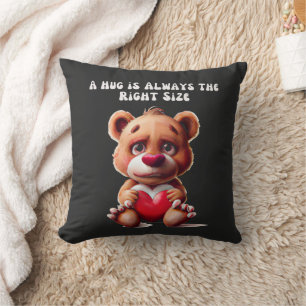 Coussin Câlin de ours en peluche   