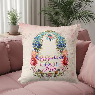 Coussin Calligraphie moderne Oeuf-stra Cool Pâques extra m