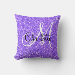 Coussin Calligraphie monographique à parties scintillant p