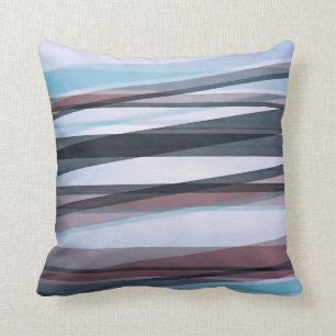 Coussin Calques semi-transparents en bleu pâle, Bourgogne