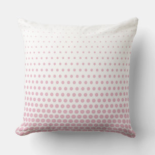 Coussin Cameo Rose À Points Modernes Blanc