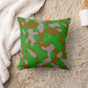 Coussin Caméra Brown vert moderne