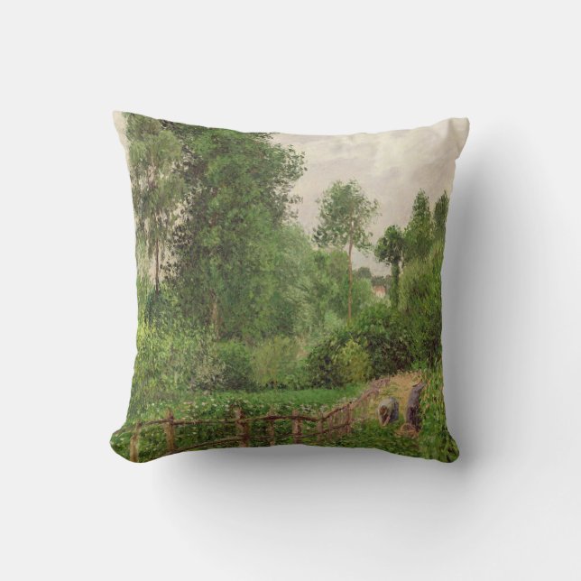 Coussin Camille Pissarro | Paysage, gris de temps un (Recto)