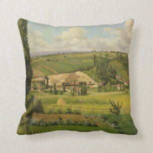Coussin Camille Pissarro   Paysage Patis aux., Pointoise