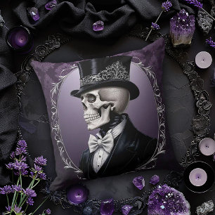Coussin Camion crâne mâle violet