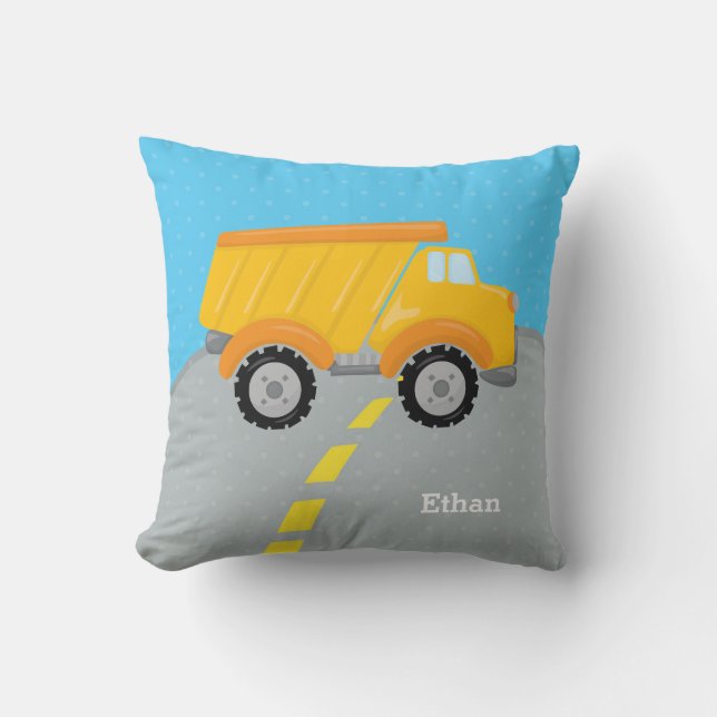 Coussin Camion de construction (Recto)